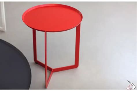 Round low round metal coffee table | TopArredi