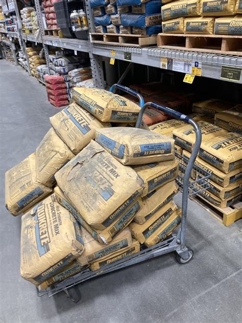 customer brought back 25 bags of 90lb concrete : r/Lowes