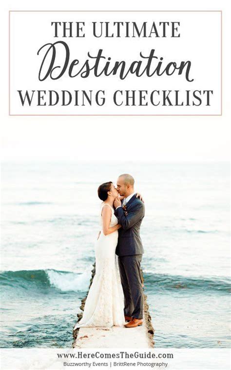 The Ultimate Destination Wedding Checklist | How To Plan An… | Destination wedding checklist ...