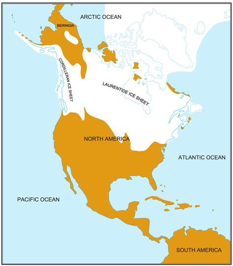 North America Glaciation Map - MapSof.net