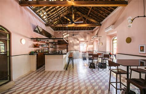 Pastel-hued Goa restaurant Mahé takes over a colonial mansion - The Spaces