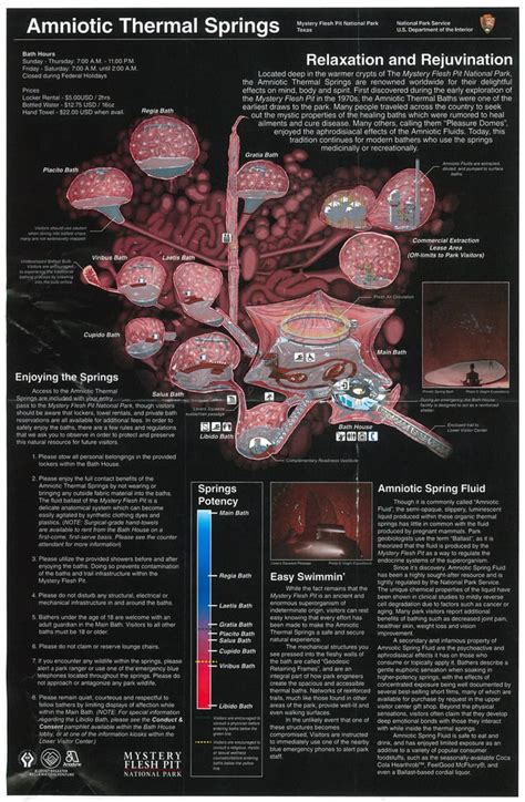 Mystery Flesh Pit National Park - Amniotic Thermal Springs Brochure : r ...