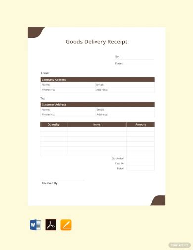 FREE 16+ Goods Receipt Samples & Templates