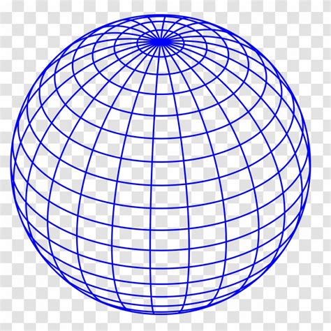 Globe Wire-frame Model Clip Art - Vector Lines Transparent PNG