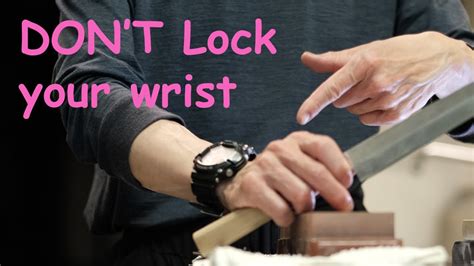 Yanagiba Sharpening # 5 /Another “WRONG” sharpening tip. Don’t “LOCK” your wrist - YouTube