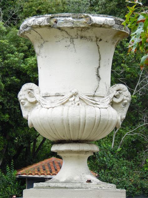 Giant Cement Vase Decor Free Stock Photo - Public Domain Pictures