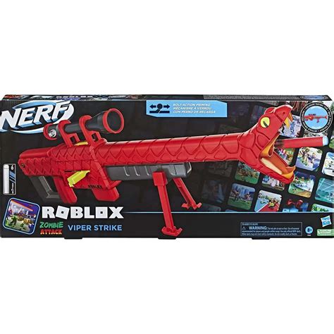 Nerf Roblox Zombie Attack Viper Strike Dart Blaster Toy Includes Virtual Item Code Hasbro Toys ...