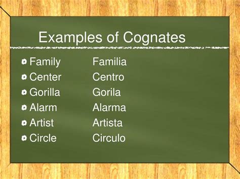 PPT - Cognates & False Cognates PowerPoint Presentation, free download - ID:823781