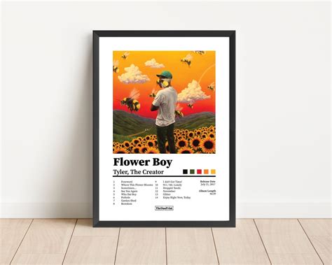 Tyler, the Creator flower Boy Album Cover Poster Hip Hop Music Art ...