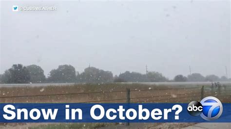 October snowfall in Chicagoland - ABC7 Chicago