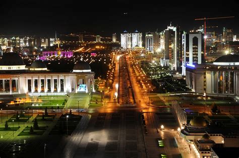 Ashgabat at Night | Ashgabat | Pictures | Turkmenistan in Global-Geography