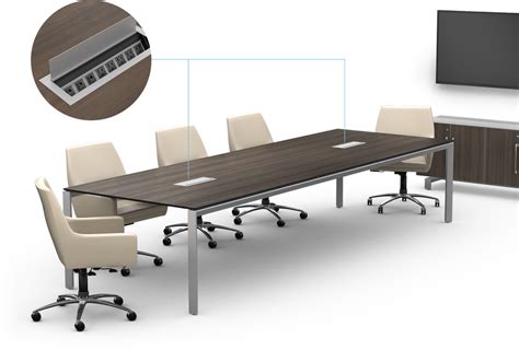 Miro Conference Table with receptacles and data ports | Conference table, Ethnicraft dining ...