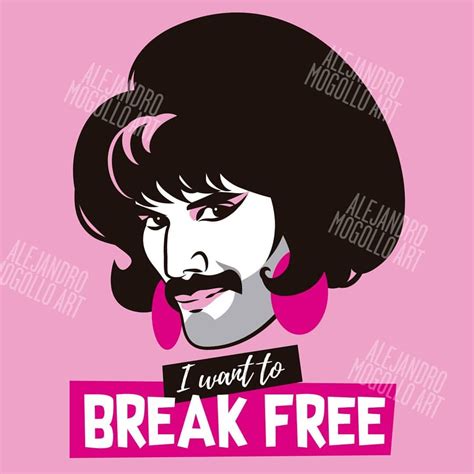 Freddie Mercury in the groundbreaking video for ‘I Want to Break Free’ | Free art, Fun ...