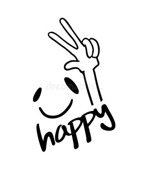 Happy expression draw stock vector. Illustration of funny - 120599636