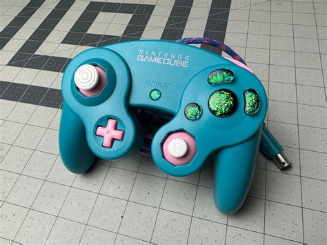 Custom Gamecube Controller Build emerald Blue - Etsy