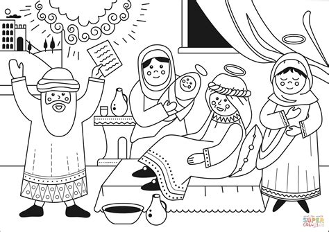 Birth of John the Baptist coloring page | Free Printable Coloring Pages