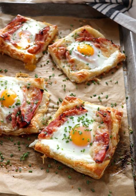 Puff Pastry Croque Madame - # | Breakfast brunch recipes, Cooking recipes, Breakfast brunch