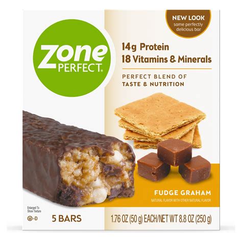 ZonePerfect Protein Bars, Fudge Graham, 14g of Protein, Nutrition Bars With Vitamins & Minerals ...