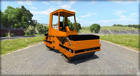 Asphalt roller Caterpillar for BeamNG Drive