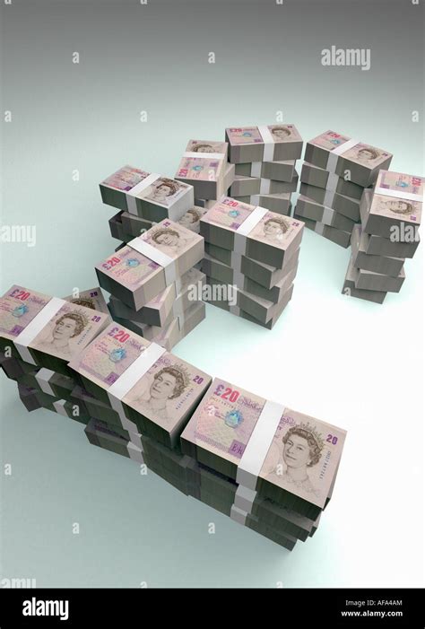 Stacks british currency notes hi-res stock photography and images - Alamy