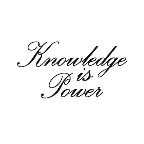Knowledge Is Power Vinyl Wall Decals Quotes Sayings Words Art Decor Lettering Vinyl Wall Art ...