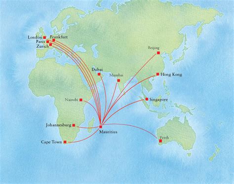 Mauritius And Maldives On World Map