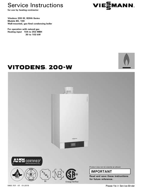 Viessmann Vitodens 200 Manual Pdf