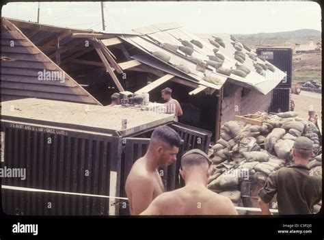 a shau valley 101st Airborne 1969 hooch after rocket hit and wounds 20 ...