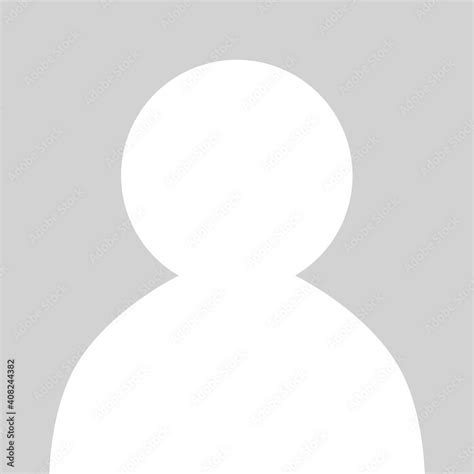 Blank Man Profile Head Icon Placeholder Stock イラスト | Adobe Stock
