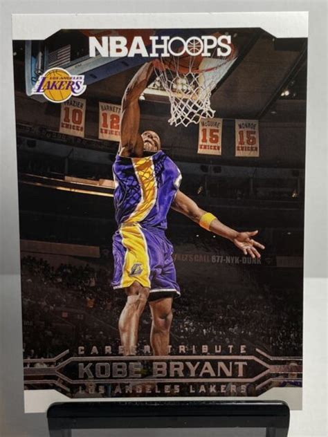 2017-18 Panini NBA Hoops Basketball Kobe Bryant Career Tribute- Card ...