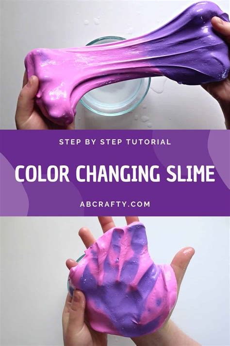 Color Changing Slime - Quick and Easy Recipe - AB Crafty