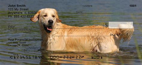 Golden Retriever Checks | Dog Personal Checks at PersonalChecksUSA.com