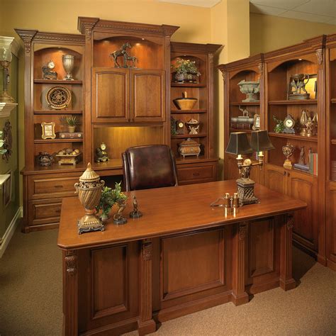 Custom Made Executive Desk with Wall Unit - Transitional - Home Office ...