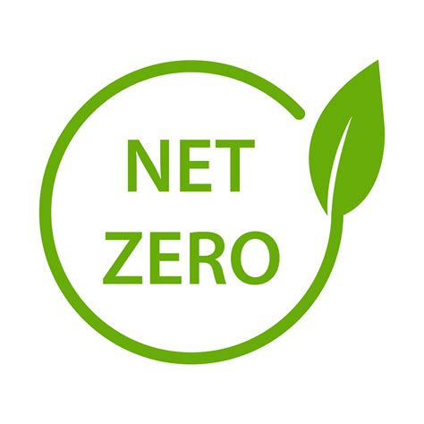 net zero carbon footprint icon vector emissions free no atmosphere ...