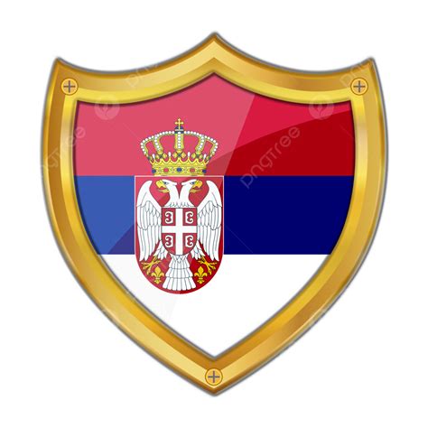 Serbia Flag Shield Clipart, Serbia Flag, Serbia, Ventage PNG ...