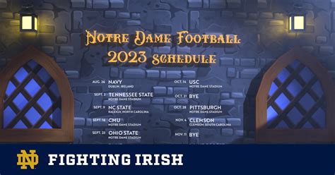 Notre Dame Announces 2023 Football Schedule – Notre Dame Fighting Irish – Official Athletics Website