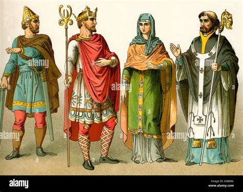 Anglo Saxon warriors and kings Stock Photo - Alamy