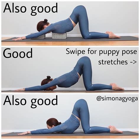 🍂Yoga Is Life🍂 on Instagram: “Puppy pose is a great chest opener and great alternative to ...