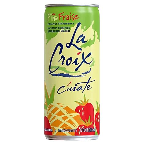 LaCroix curate Sparkling Water Pineapple Strawberry - 8-12 Fl. Oz. - Randalls