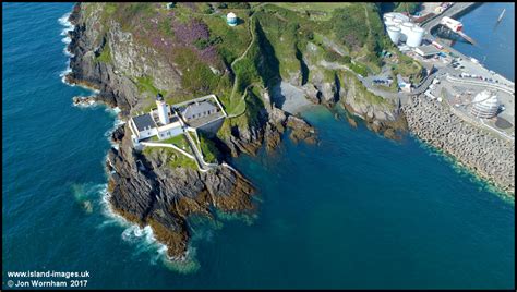 Aerial view of Douglas Lighthouse, Isle of Man 17/8/17