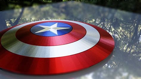 3D model Captain America Vibranium Shield-3D model VR / AR / low-poly ...