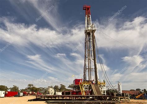 Land Drilling Rig and Cloudy Sky Stock Photo by ©ribeiroantonio 41646873
