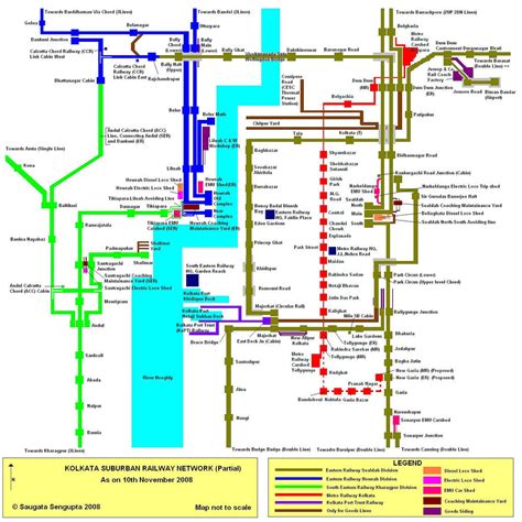 I want a map of Kolkata Suburban Railways - Railways FAQ - Railway Enquiry