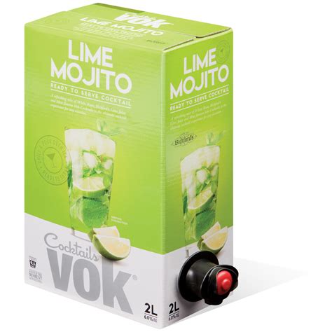 Vok Cocktails Lime Mojito 2L