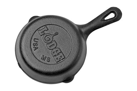 Lodge Mini Cast Iron Skillet, diameter 8.8 cm, mini frying pan ...