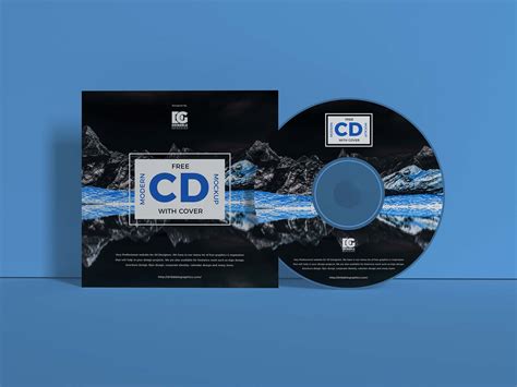 Free Branding CD Cover Mockup (PSD)