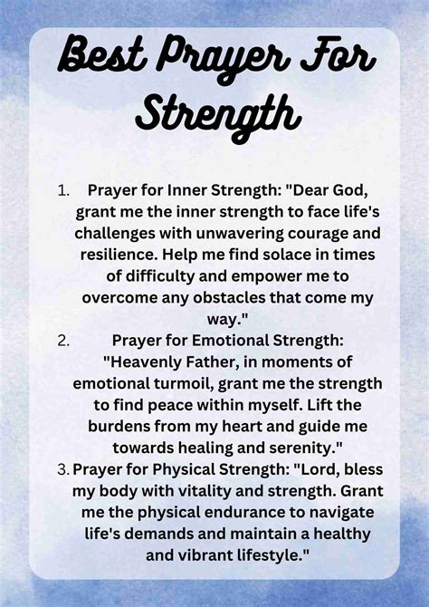 60+ Prayer For Strength [In Difficult Time, Healing, Hope] - † ️️ Daily ...