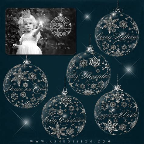 Ashe Design | Designer Gems - Holiday Greeting Glass Ornaments – AsheDesign