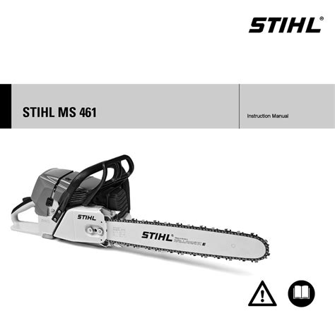 STIHL MS 461 INSTRUCTION MANUAL Pdf Download | ManualsLib