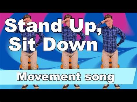 Stand Up Sit Down - Movement Song - YouTube | Movement songs, Music lessons for kids, Preschool ...